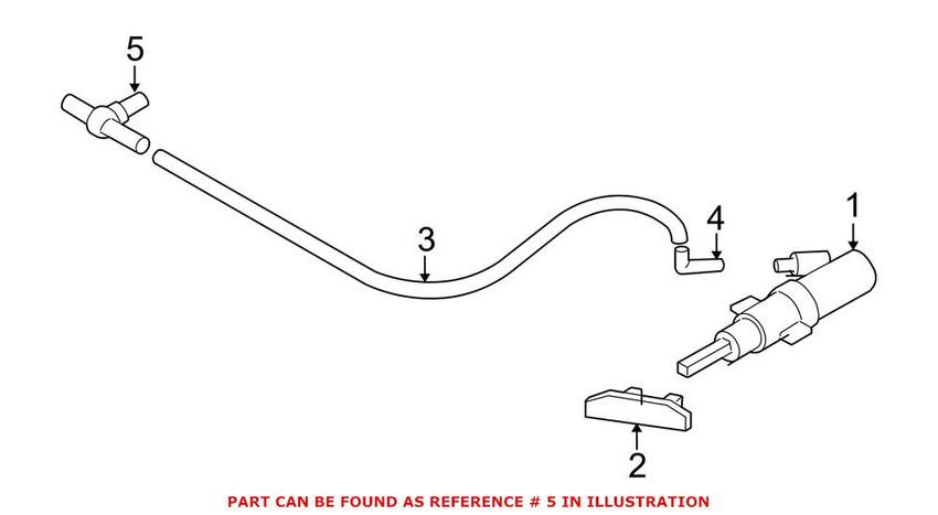 BMW Hose Line 61677117844